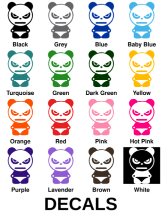 Angry Panda Decals